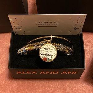 ALEX AND ANI There's No Place Like Home For The Holidays Charm Set Of 3 Bangles